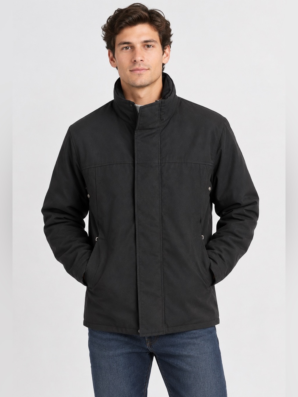 PRADA SPORT SGA393 BLACK TECHNICAL PADDED MEN’S JACKET SIZE 50/LARGE